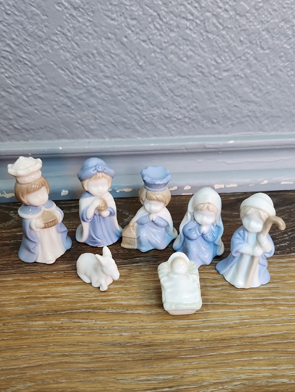 7 pc Vintage Biedermann Sri Lanka Nativity Set